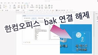 한컴오피스 2022 설치 및 bak 확장자 해제 팁 [upl. by Nodrog645]