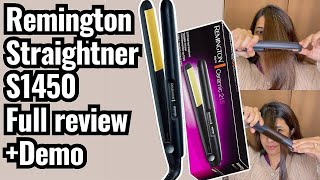 Remington Hair Straightener S1450  Honest Full Review  Demo remington [upl. by Nadda]