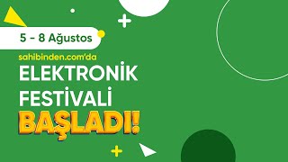 sahibindencomda Elektronik Festivali başladı [upl. by Zetnauq]