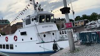 Solnedgång över Stockholm från Strandvägen till Sergels torg 16 september 2024 [upl. by Martainn927]