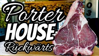 🥩 Porterhouse Steak Rückwärts grillen  Knoblauch Dip 🧄 mehr braucht man nicht  030 BBQ [upl. by Ehud]