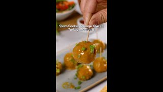 SlowCooker Orange Glazed Turkey Meatballs [upl. by Enilamme185]