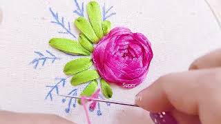 Hand Embroidery Compilation 3🌺5 Easy Embroidery flowers design🌺 Easy हाथ की कढ़ाई by AurinkoLabs [upl. by Webber193]