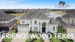 Inside a Beautiful Lakefront Home in Friendswood Texas ∙ Theater ∙ Backyard Lake ∙ Houston Living [upl. by Farley]