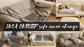 IKEA EKTORP SOFA COVER CHANGING THE EXTORP SOFA COVER INDIA EDITION IKEA Mumbai [upl. by Stelle513]