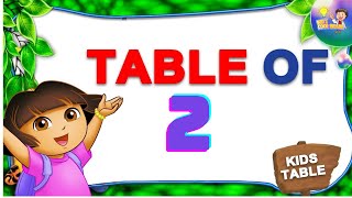 Table of 2 Song  Multiplication Songs for Kids  Kids Cool Brain [upl. by Mahtal]