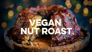 Vegan Nut Roast Recipe  Supergolden Bakes [upl. by Kinnon]