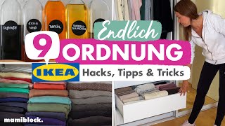 9 Ikea Hacks  Tipps amp Tricks  Ordnung im Haushalt ohne Aufwand  Sortieren und Ordnen  mamiblock [upl. by Isied504]