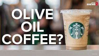 What is olive oil coffee Starbucks is trying it out [upl. by Anneiv328]