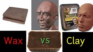 Microcrystalline Wax vs Clay for Monster Making Sculpture Casting  Differences Explained [upl. by Rosenwald375]