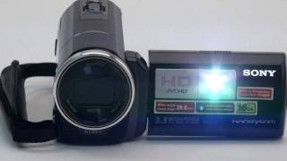 Sony Handycam HDRPJ10 Walkthrough amp First Look [upl. by Eremehc247]