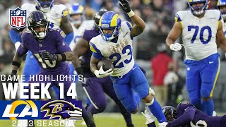 Los Angeles Rams vs Baltimore Ravens  2023 Week 14 Game Highlights [upl. by Tasia710]