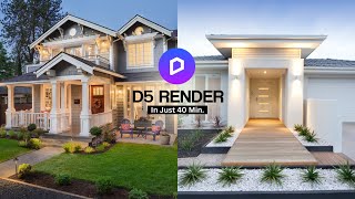 Complete D5 Render for beginners  Just in 40 mins [upl. by Remmer]