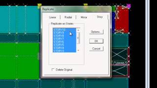 Etabs  Hướng dẫn sử dụng chức năng Replicate để sao chép mô hình [upl. by Richarda776]