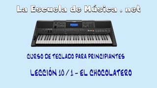 Villancicos faciles para piano  El Chocolatero  Leccion 101 [upl. by Quirk941]