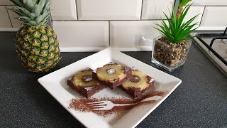 Negresa cu ananas Brownie Pineapple best tastyadrianascooking [upl. by Humfried]