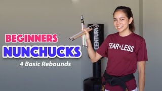 Nunchucks for Beginners Learn 4 Basic Rebounds [upl. by Llyrehc]