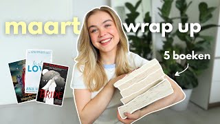 de 5 boeken die ik heb gelezen in maart  maandelijkse wrap up [upl. by Atsahs]