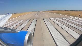 Allegiant A319 landing in Laredo International Airport  Taxiing on the runway [upl. by Anal]