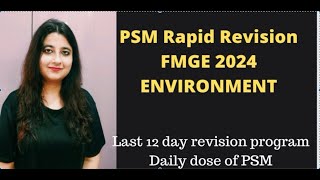 PSM RAPID REVISION FOR FMGE DAILY DOSE OF PSMENVIRONMENT fmgefmgeexamneetpg [upl. by Ahtoelc689]