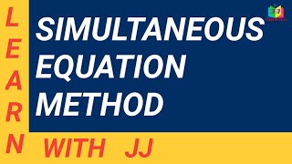 Simultaneous equation method [upl. by Geilich]