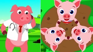 Cinq Petits Piggies  comptine  Kids And Babies Rhymes  Preschool Rhyme  Five Little Piggies [upl. by Nnail]