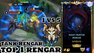 Wild Rift Rengar  Top 1 Rengar Gameplay Rank Sovereign [upl. by Pasol497]