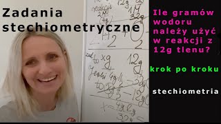 MOL i ZADANIA STECHIOMETRYCZNE krok po kroku chemia 37 [upl. by Erastus]