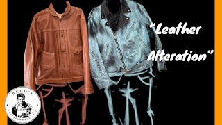 LEATHER ALTERATION ON THESE COOL JACKETS [upl. by Colan]