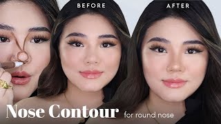 Nose Contour Technique for Round Nose  Jameline H [upl. by Leandra]