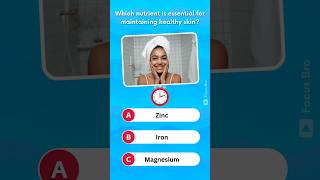 Health Quiz video quiz focusbro health diet healthy [upl. by Anerul]