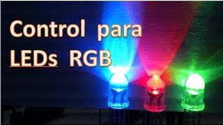 Control para Led RGB Secuencia multicolor Como se hace [upl. by Dazhahs]