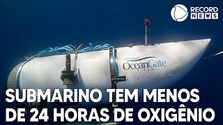 Submarino desaparecido tem menos de 24 horas de oxigênio [upl. by Eiroj]