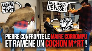 Pierre de la Ferme des Cochons Laineux CONFRONTE le Maire GAUCHISTE après lASS4SSINAT de ses BÊTES [upl. by Noyahs]