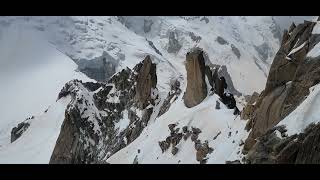 Cosmiques ridge  view from Aiguille du Midi [upl. by Lertnom]