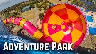 ALL WATER SLIDES at Adventure Park Geelong Australia [upl. by Suoicerp]