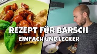 Barsch simpel und schnell zubereitet  Rezept inklusive Filetieranleitung  filetieren und braten [upl. by Noimad]