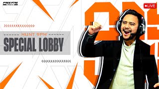 9 PM SPECIAL T1 SCRIMS LOBBY  CASTER HUNT IS LIVE freefireshorts l [upl. by Lodovico50]