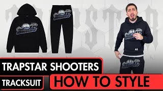 Styling Trapstar Shooters Tracksuit  Black  Blue [upl. by Berkin]