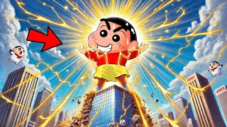 Shinchan Became The Strongest Light Element God 😱  Roblox Elemental Powers Tycoon  Funny Game 😂 [upl. by Cherey]