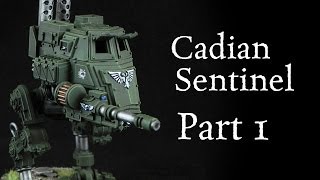 How to paint Imperial Guard Cadian Sentinel Tanks and Vehicles pt1 [upl. by Cutcheon]