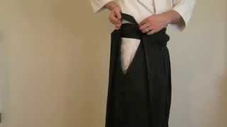 How to tie a hakama [upl. by Acisey538]