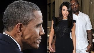 Kris Jenner Vs Obama Over Kim Kardashian amp Kanye West [upl. by Dranik]