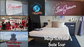 Virgin Valiant Lady  Gorgeous Suite Room Tour  Richards Rooftop  Ship Tour  Day 4  June 2024 [upl. by Bela]