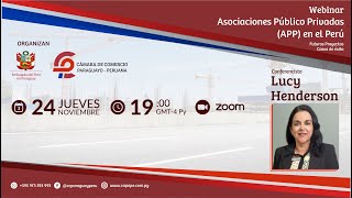 CAPAPE Webinar Asociaciones PúblicoPrivadas en Perú [upl. by Ahsilra]