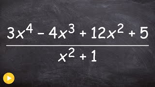 How to divide two polynomials using long division [upl. by Aniale94]