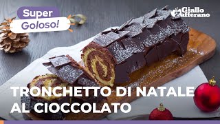 TRONCHETTO DI NATALE AL CIOCCOLATO  Goloso e perfetto per le Feste [upl. by Codi134]