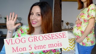 10  VLOG GROSSESSE Mon 5 ème mois de grossesse [upl. by Yezdnil]