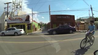 Driving into Los Algodones Mexico for a Sombrero 9 September 2013 Drivers Window GOPR4313 [upl. by Eimar496]