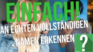 YOUTUBER an ECHTEN NAMEN erkennen einfach  ERKENNST DU [upl. by Neel]